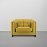 Sinclair 1 Seater Sofa Set for Living Room (Blue Colour) Premium Fabric Sofa