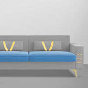 Ivary 3 Seater Sofa Set for Living Room (Black Colour) Premium Fabric Sofa