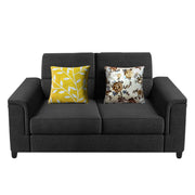 Nancy 2 Seater Sofa Set for Living Room | Color - Brown Grey