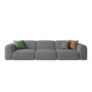Amaco Modern Velvet Sofa, Tufted Design Upholstered 3 Seater Sofa Set for Living Room, (Black Colour) Premium Velvet Fabric Sofa