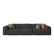 Amaco Modern Velvet Sofa, Tufted Design Upholstered 3 Seater Sofa Set for Living Room, (Black Colour) Premium Velvet Fabric Sofa