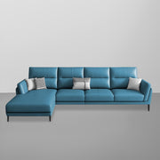 Morken LHS 6 Seater L Shape Sofa Set for Living Room (Turquise) Premium Fabric Sofa