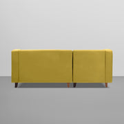Lifestyle 4 Seater LHS L Shape Sofa Set for Living Room - (Yellow Fabric) Premium Fabric Sofa Set