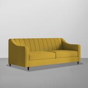 Mobius 3 Seater Sofa Set for Living Room (Yellow Colour Sofa) Premium Fabric Sofa for Living Room