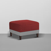 Swaloni RHS 4 Seater L Shape Sofa Set with Center Table for Living Room (Maroon Grey) Premium Fabric Sofa