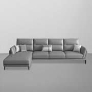 Morken LHS 6 Seater L Shape Sofa Set for Living Room (Grey) Premium Fabric Sofa