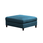 Adonway 6 Seater L Shape Sofa Set with Center Table for Living Room (Turquise) Premium Fabric Sofa