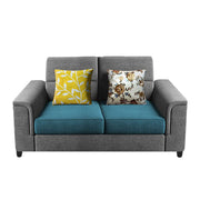 Nancy 2 Seater Sofa Set for Living Room | Color - Brown Grey