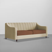 Mobius 3 Seater Sofa Set for Living Room (Cream Brown Colour Sofa) Premium Fabric Sofa for Living Room