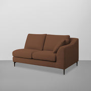 Cortina LHS 4 Seater L Shape Sofa Set for Living Room (Brown Fabric) Premium Fabric Sofa