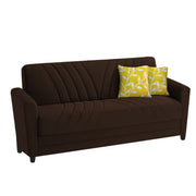 Francis 3 Seater Sofa Set for Living Room (Brown) Fabric