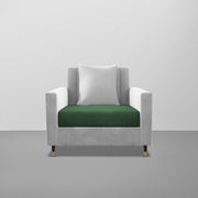 Garcia 1 Seater Sofa Set for Living Room (Black Colour) Premium Fabric Sofa