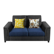 Nancy 2 Seater Sofa Set for Living Room | Color - Brown Grey