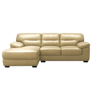 Raster RHS 4 Seater L Shape Sofa Set for Living Room (Cream) Premium Leathertte Fabric Sofa