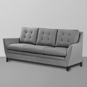 Slove 3 +1 + 1 Seater Sofa Set for Living Room | Color - Cream Black | Premium Fabric Sofa