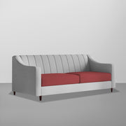 Mobius 3 Seater Sofa Set for Living Room (Maroon Grey Colour Sofa) Premium Fabric Sofa for Living Room