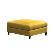 Adonway 6 Seater L Shape Sofa Set with Center Table for Living Room (Yellow) Premium Fabric Sofa