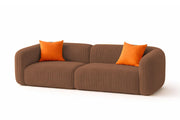 Vesta Modern Velvet Bubble Cloud Sofa, Tufted Design Upholstered 3+1+1 Seater Sofa Set for Living Room, (Black Colour) Premium Velvet Fabric Sofa