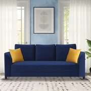 Francy 3 Seater Sofa Set for Living Room | (Turquise Fabric)