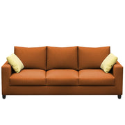 Rihan 3 Seater Sofa Set Living Room (Orange Fabric)