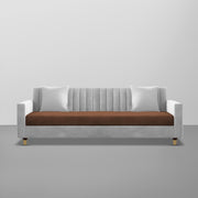 Garcia 3 Seater Sofa Set for Living Room (Blue Black Colour) Premium Fabric Sofa