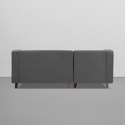 Lifestyle 4 Seater LHS L Shape Sofa Set for Living Room - (Dark Grey Fabric) Premium Fabric Sofa Set