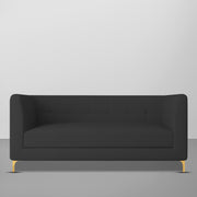 Magnus 3 Seater Sofa Set for Living Room (Black Colour) Premium Fabric Sofa
