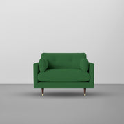 Grover 1 Seater Sofa Set for Living Room (Green Fabric) Premium Fabric Sofa