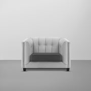 Sinclair 1 Seater Sofa Set for Living Room (Blue Colour) Premium Fabric Sofa