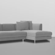 Vesco RHS 6 Seater L Shape Sofa Set for Living Room (Grey) Premium Fabric Sofa