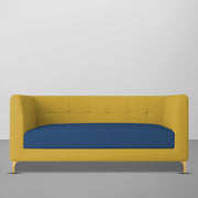 Magnus 3 Seater Sofa Set for Living Room (Blue Yellow Colour) Premium Fabric Sofa