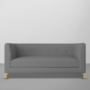 Magnus 3 Seater Sofa Set for Living Room (Dark Grey Colour) Premium Fabric Sofa