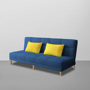 Casaliving Broden 3 Seater Sofa Cum Bed for Living Room (Blue Colour Fabric) Premium Fabric Sofa Cum Bed for Living Room