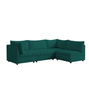 Lenser L Shaped Sofa Set for Living Room (Pine Fabric) Premium Fabric Sofa Set