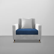 Garcia 1 Seater Sofa Set for Living Room (Black Colour) Premium Fabric Sofa