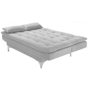 Danny 3 Seater Sofa Cum Bed for Living Room Premium Fabric Sofa for Living Room (Black Colour Premium Fabric)