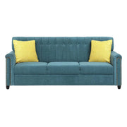 Rogelio 1 Seater Sofa Set for Living Room (Black Fabric)