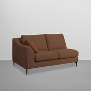 Cortina RHS 4 Seater L Shape Sofa Set for Living Room (Brown Fabric) Premium Fabric Sofa