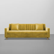 Garcia 3 Seater Sofa Set for Living Room (Blue Black Colour) Premium Fabric Sofa