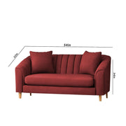 Doraldo 2 Seater Sofa Set for Living Room (Black Colour Fabric) Premium Fabric Sofa for Living Room