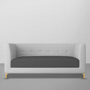 Magnus 3 Seater Sofa Set for Living Room (Black Grey Colour) Premium Fabric Sofa