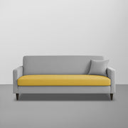 Premium Valkyrie 3 Seater Sofa Set 3 Seater Modern Sofa Set for Living Room (Yellow Grey Color Fabric)