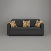 Lifestyle 3 Seater Sofa for Living Room (Black Colour Fabric)