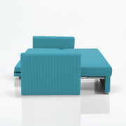 Clifton 3 Seater Sofa Cum Bed for Living Room (Turquise Fabric) Premium Fabric Sofa