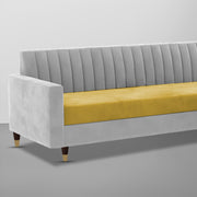 Garcia 3 Seater Sofa Set for Living Room (Blue Black Colour) Premium Fabric Sofa