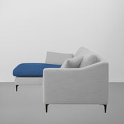 Cortina LHS 4 Seater L Shape Sofa Set for Living Room (Blue Grey Fabric) Premium Fabric Sofa