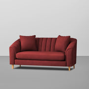 Doraldo 2 Seater Sofa Set for Living Room (Black Colour Fabric) Premium Fabric Sofa for Living Room