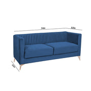 Ember 3 Seater Sofa Set for Living Room (Blue Colour) Premium Fabric Sofa