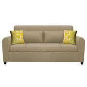 Garnet 3 Seater Sofa Set for Living Room (Cream) Premium Fabric