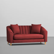 Doraldo 2 Seater Sofa Set for Living Room (Black Colour Fabric) Premium Fabric Sofa for Living Room